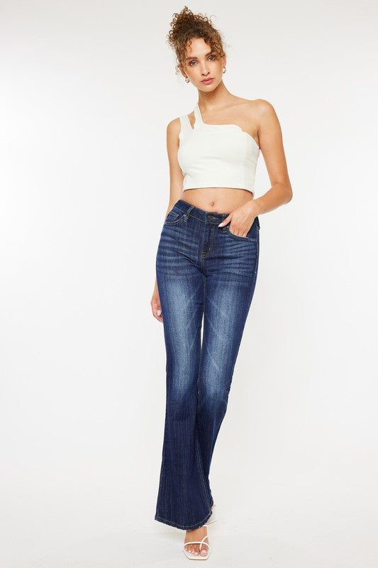 Mid Rise Flare Jeans