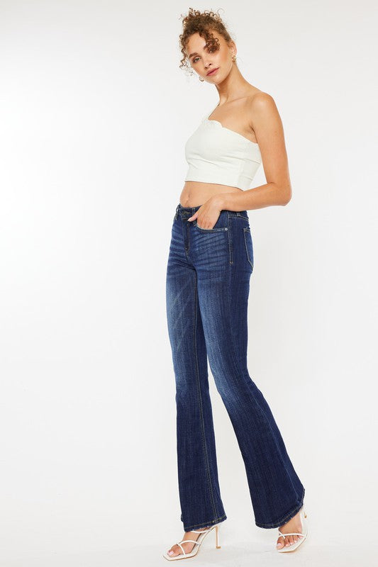 Mid Rise Flare Jeans