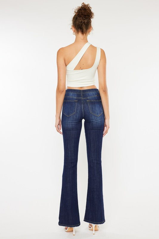 Mid Rise Flare Jeans