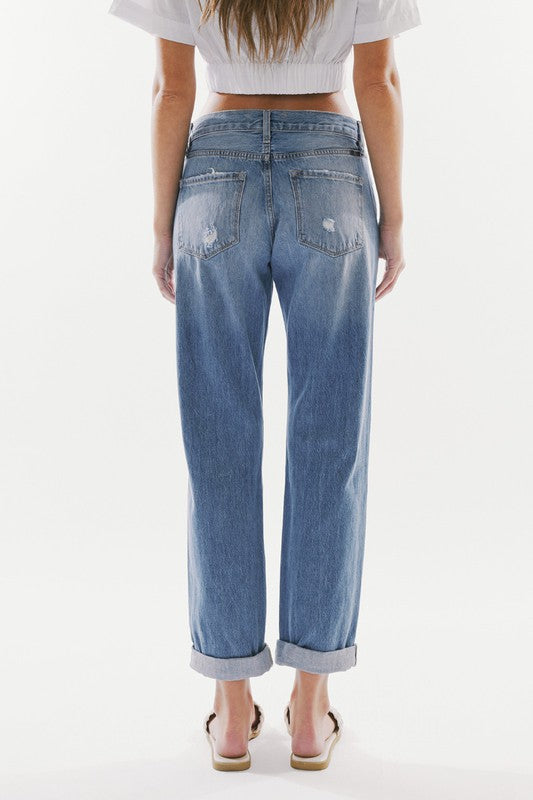 Mid Rise Classic Boyfriend Jeans