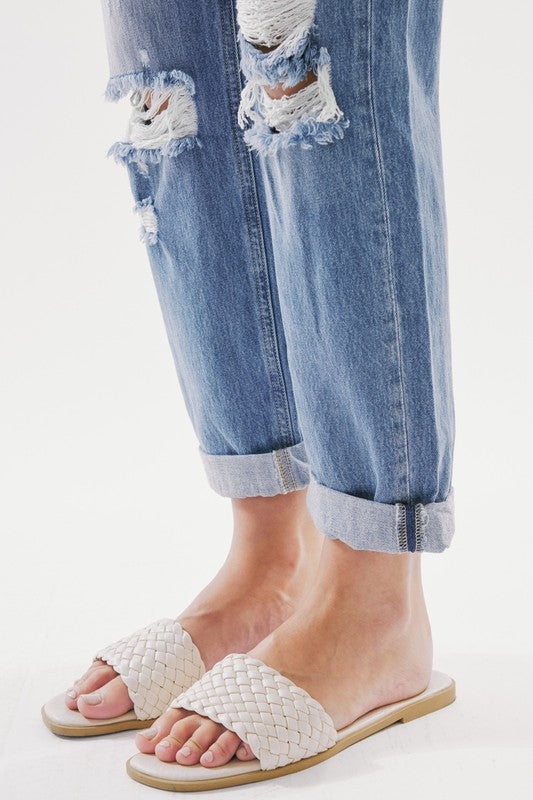 Mid Rise Classic Boyfriend Jeans