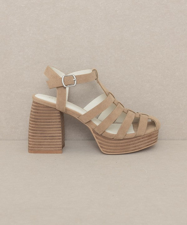 Oasis Society Hailee - Gladiator Platform Heel