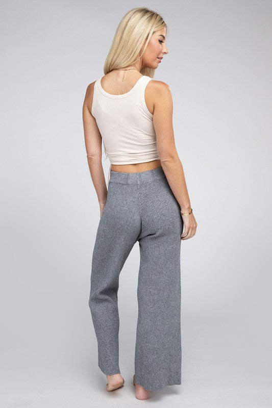 Solid Knit Pants