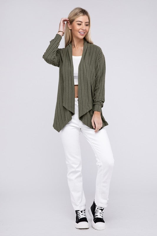 Long Sleeve Open Front Cardigan