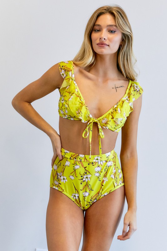 Floral Printed Swimwear Set