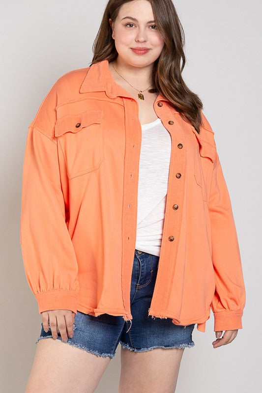 Button Front Closure Jacket