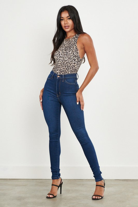 High Waisted Classic Skinny Jeans