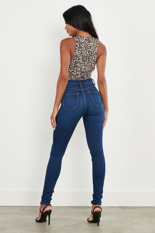 High Waisted Classic Skinny Jeans