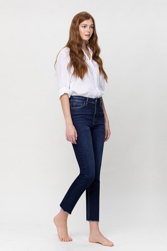 Super High Rise Stretch Slim Straight Jeans