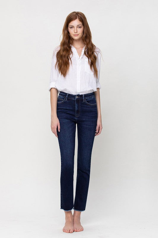 Super High Rise Stretch Slim Straight Jeans