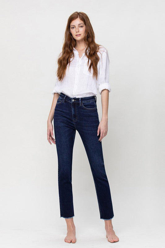 Super High Rise Stretch Slim Straight Jeans