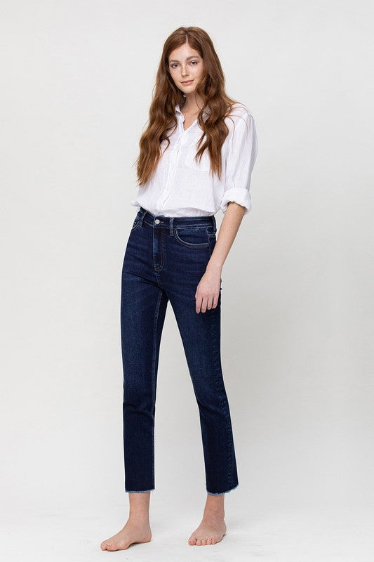 Super High Rise Stretch Slim Straight Jeans