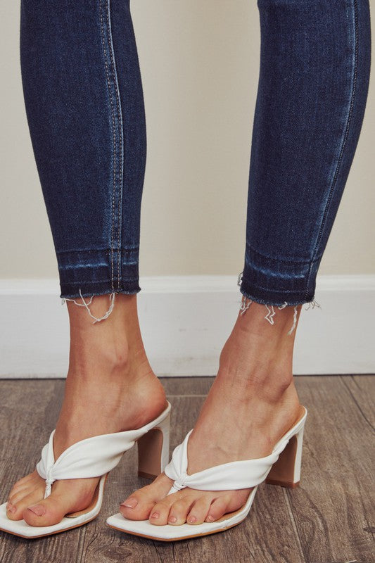 High Rise Ankle Skinny Jeans