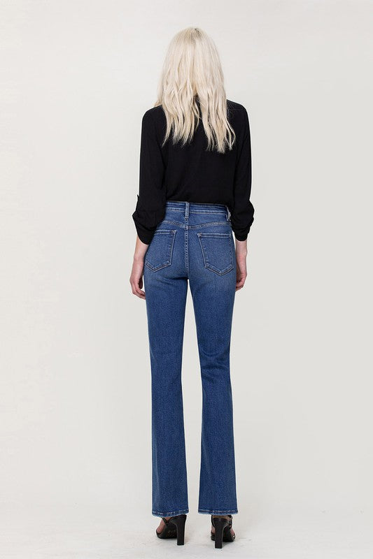 High Rise Stretch Slim Bootcut Jeans